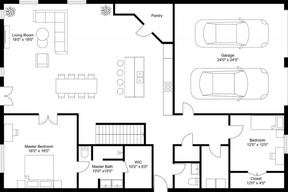4 Bedrooms Apartment